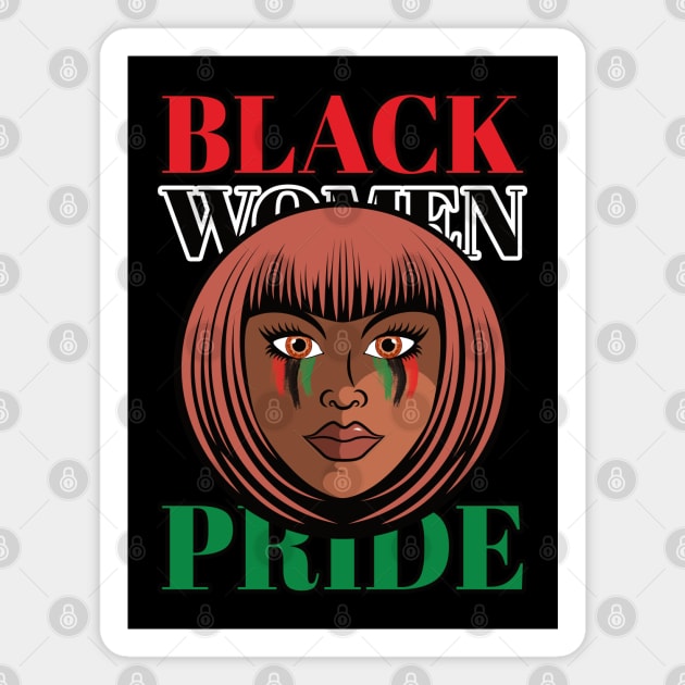Black Women Pride Magnet by dkdesigns27